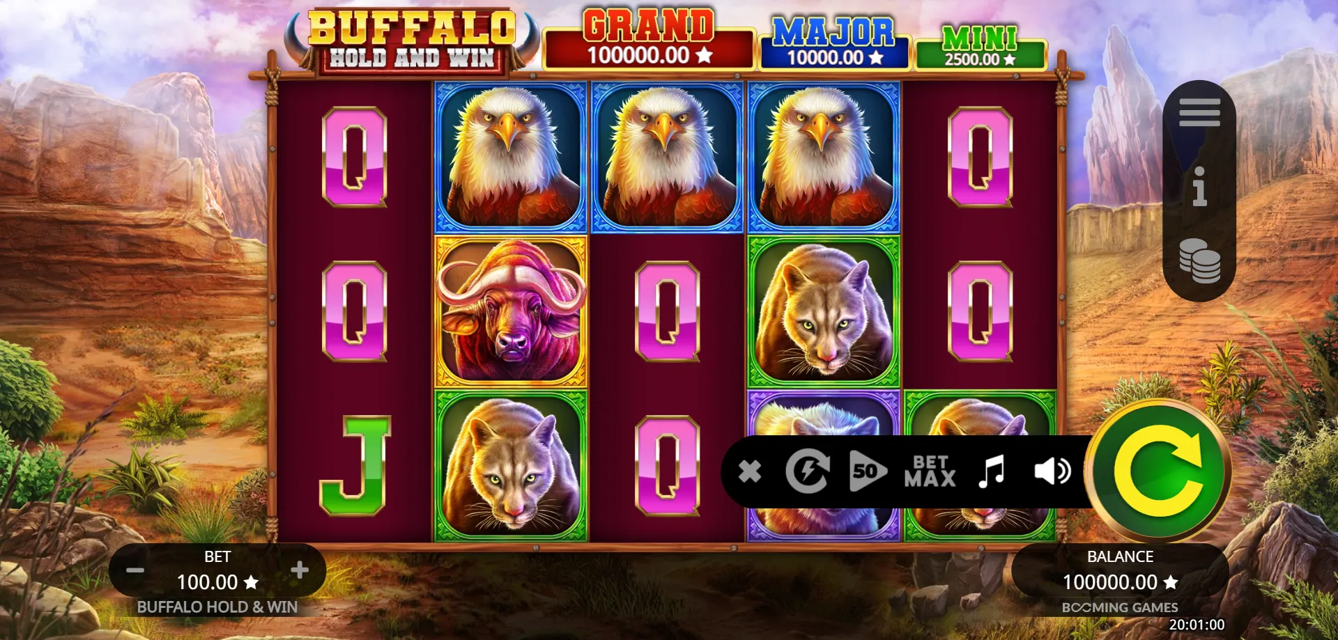 Major Free Spins Round &mdash; Eight Free Spins With Enhanced Mechanics